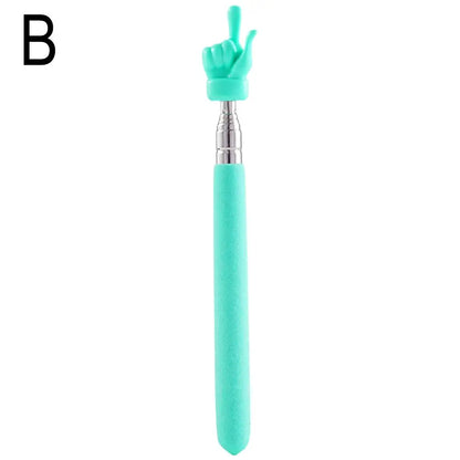 Retractable Finger Pointer Stick – Stainless Steel Telescopic Teaching Pointer