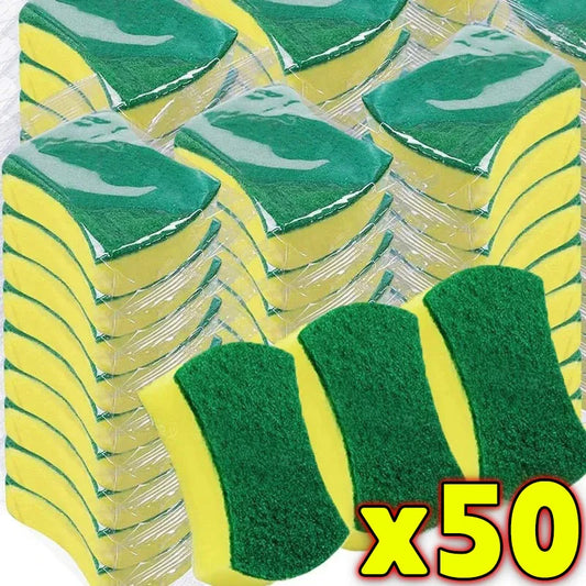 Kitchen Dishwashing Sponge Set - Soft Absorbent Scouring Pads