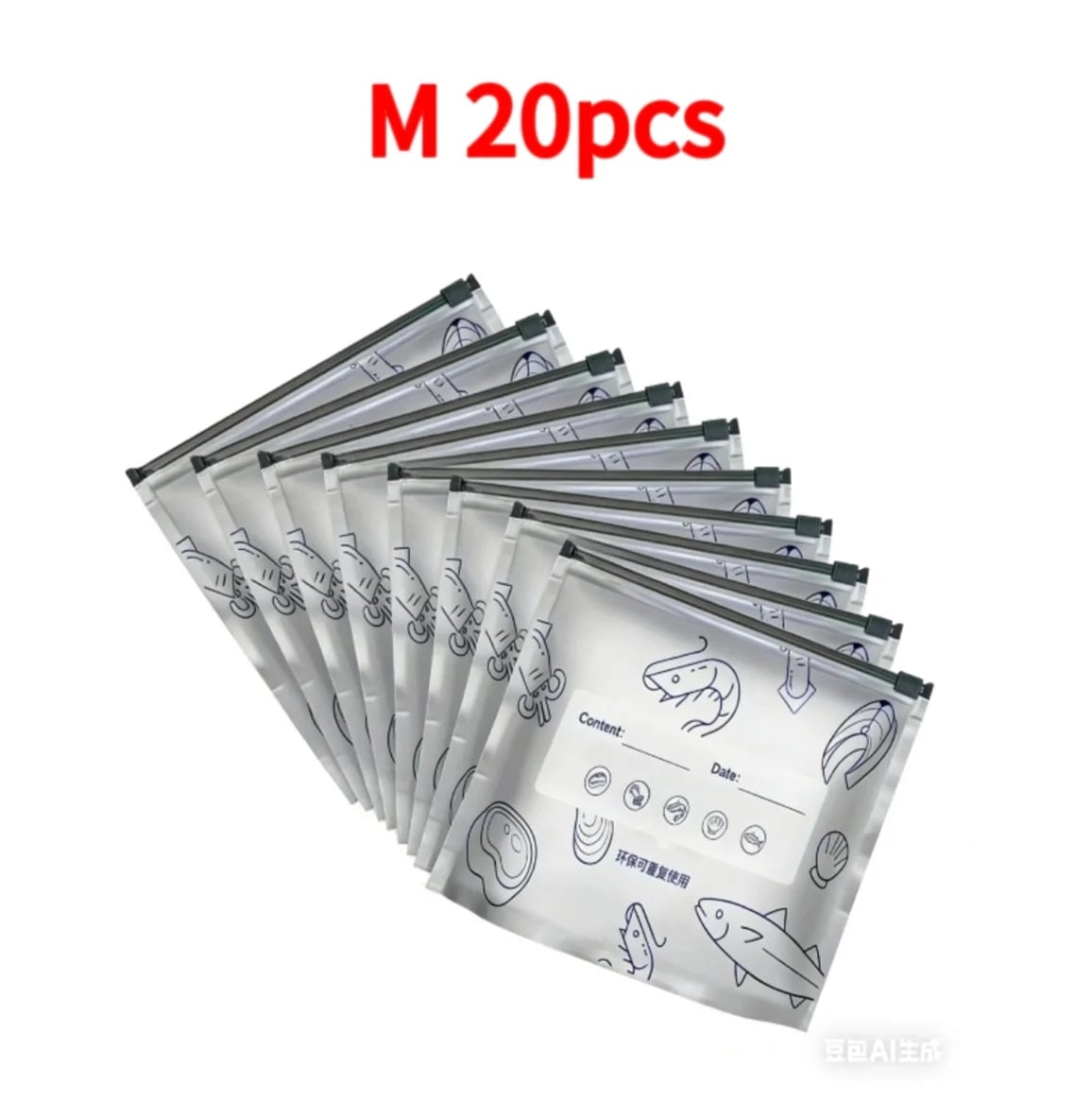 Aluminum Foil Leak Proof Reusable Food Storage Bags Sealed