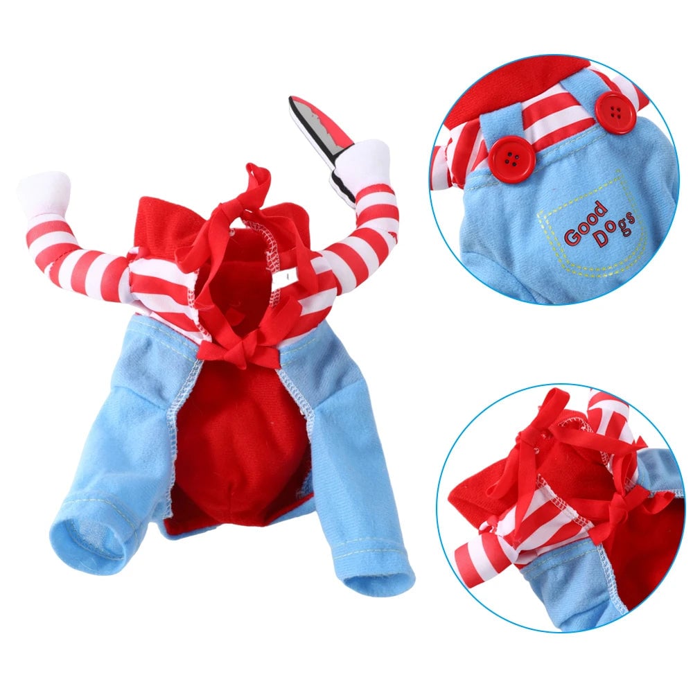 Adjustable Halloween Dog Costume Jumpsuit - Small to Large Sizes