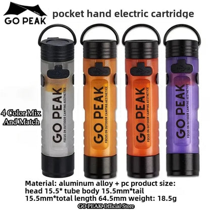 GOPEAK Mini LED Flashlight 5050 Pocket Keychain Clip Emergency Light