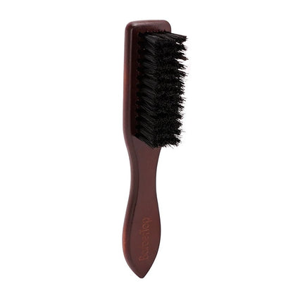 Professional Beard Brush Wooden Handle Soft Bristle Barber Tool