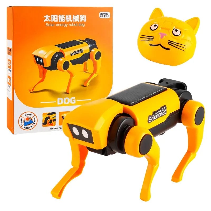 Solar Powered Robot Dog DIY STEM Kit Educational Building Toy