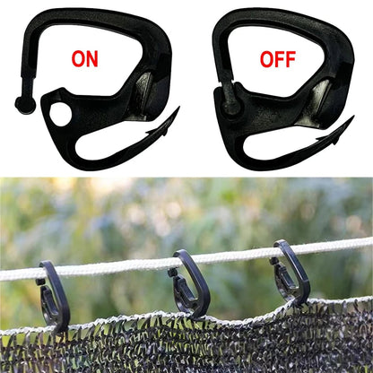 Greenhouse Shading Net Hooks 20-100pcs Garden Shade Cloth Clips