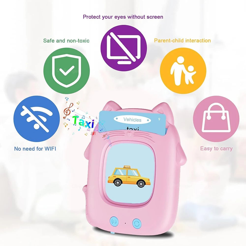 Multilingual Talking Flashcards Machine - English Spanish Italian Arabic