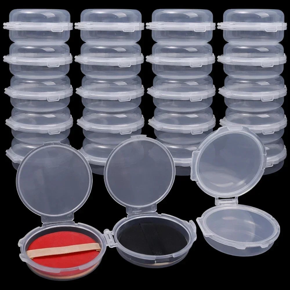 Double Layer Transparent Makeup Puff Storage Box - Dustproof Case