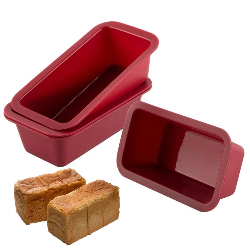 Silicone Mini Loaf Pans NonStick Rectangle Cake Baking Molds Set