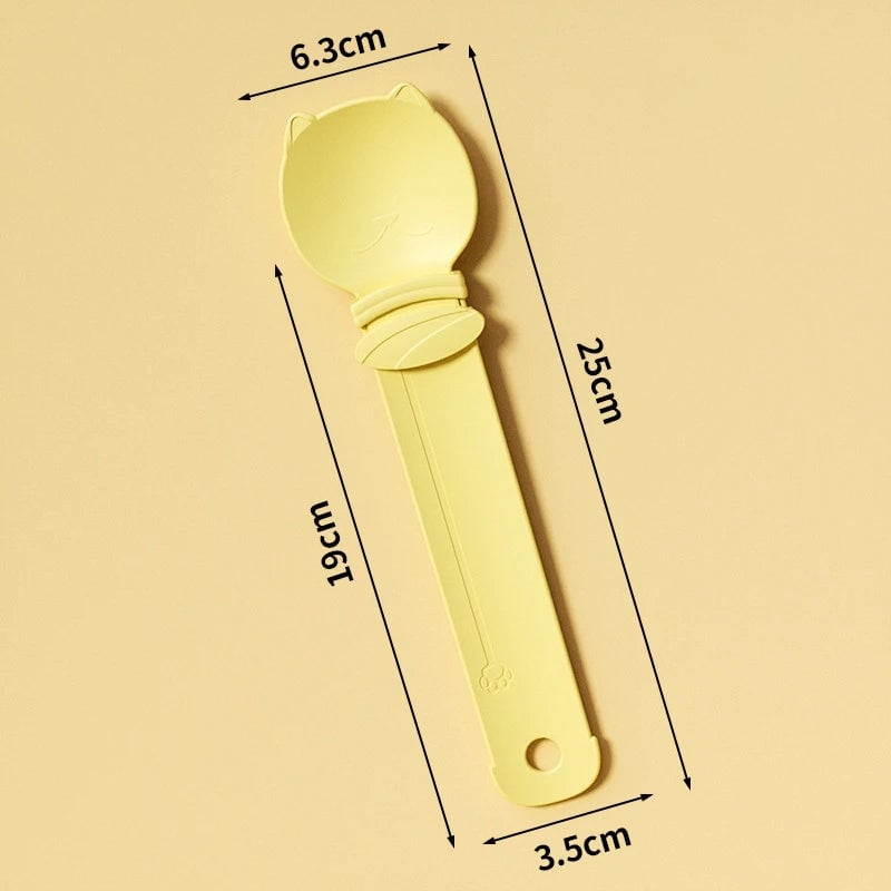 2PC Cat Strip Squeeze Spoon Feeder for Wet Treats & Liquid Snacks