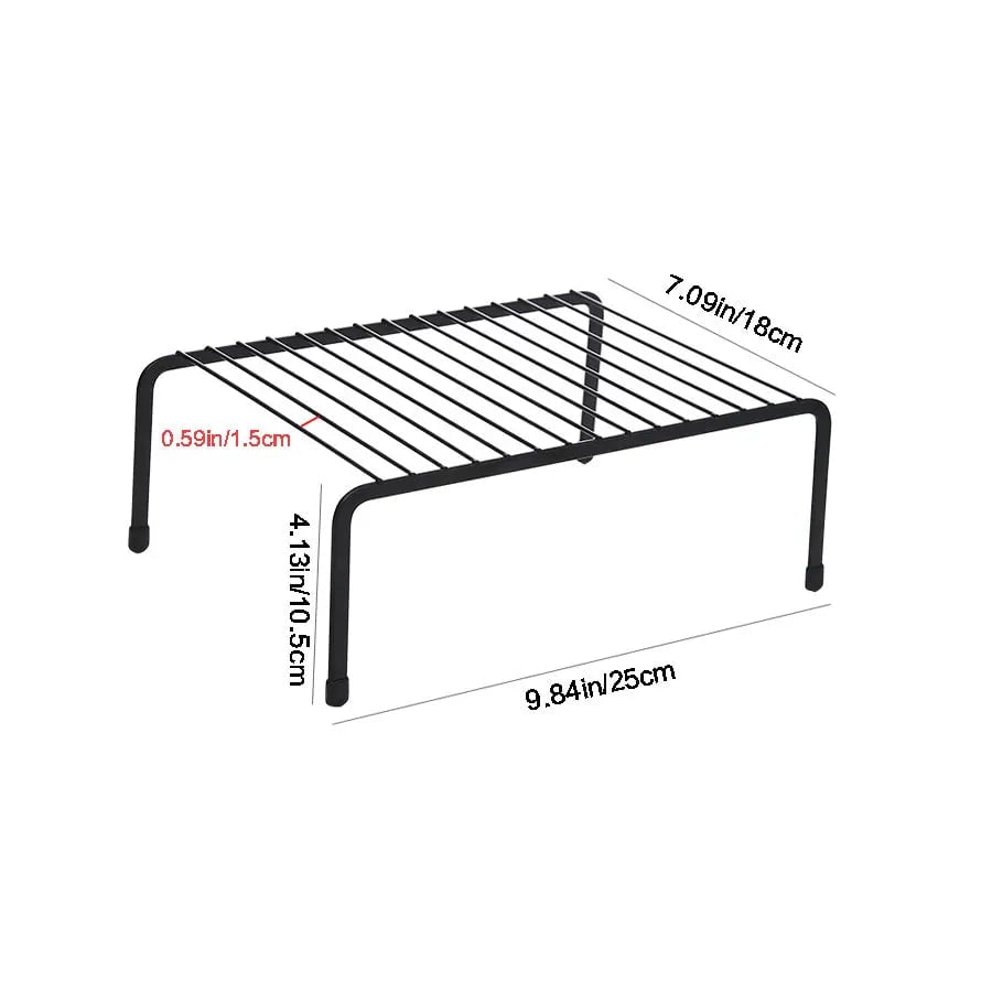 Wrought Iron Kitchen Storage Rack - Countertop & Floor Standing