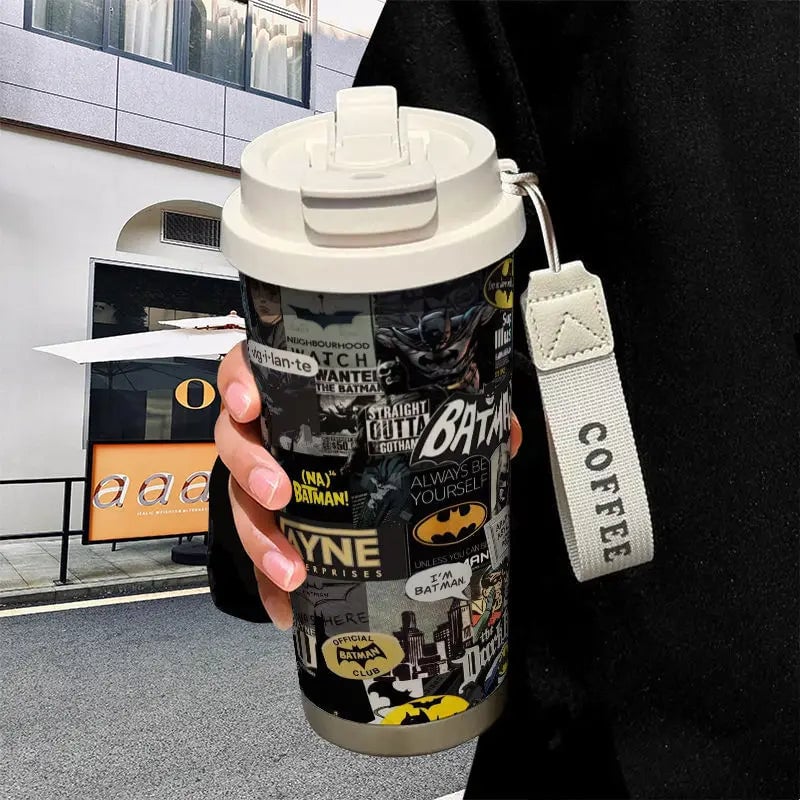 Batman Justice League Stainless Steel Thermos Mug Large Capacity
