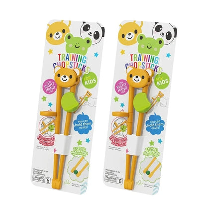 Training Chopsticks for Kids - Cartoon Animal Design Learning Aid