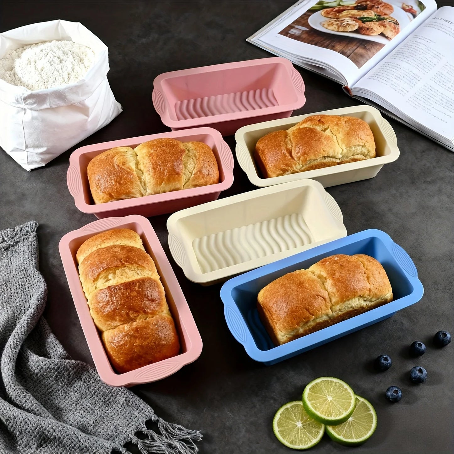 Food Grade Silicone Loaf Pan Non-Stick Rectangular Bread Mold