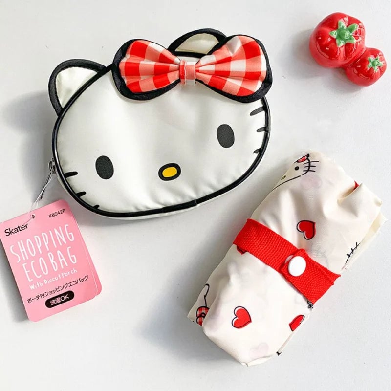 Hello Kitty Melody Foldable Reusable Shopping Bag Eco Grocery Tote