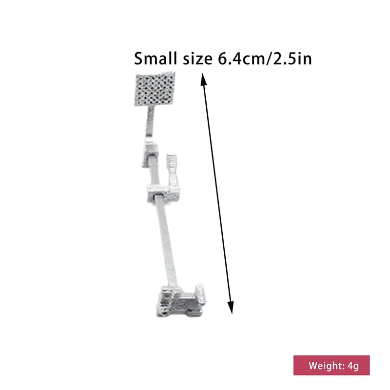 1:12 Scale Dollhouse Bathroom Showerhead & Faucet Miniature Set