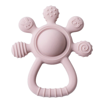 Food Grade Silicone Baby Teether BPA Free Sensory Rattle Toy