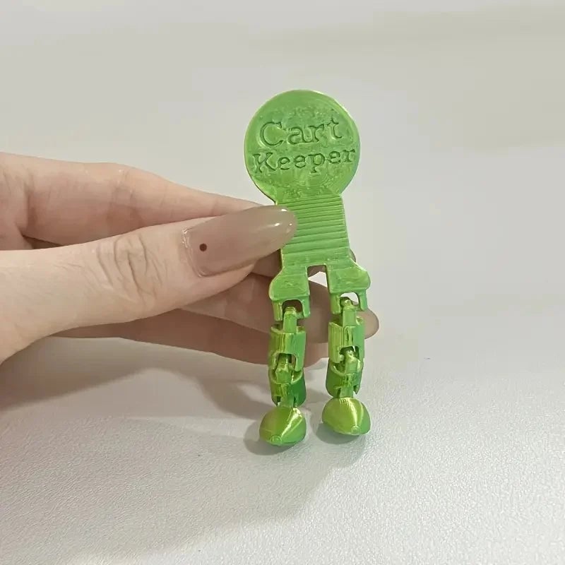 Shopping Cart Keychain Token - Durable Plastic Trolley Unlock Tool