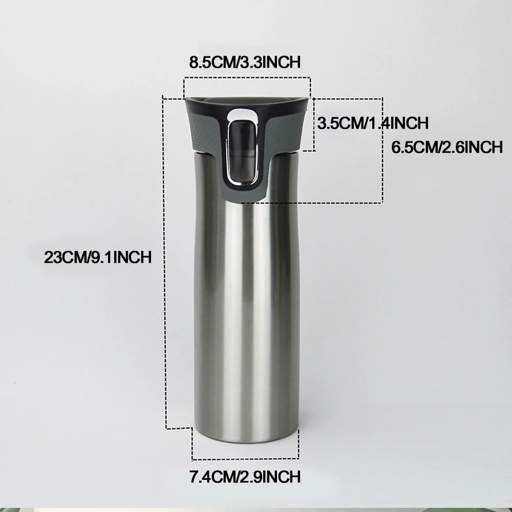 SUS 304 Stainless Steel Vacuum Insulated Travel Coffee Mug Spill-Proof