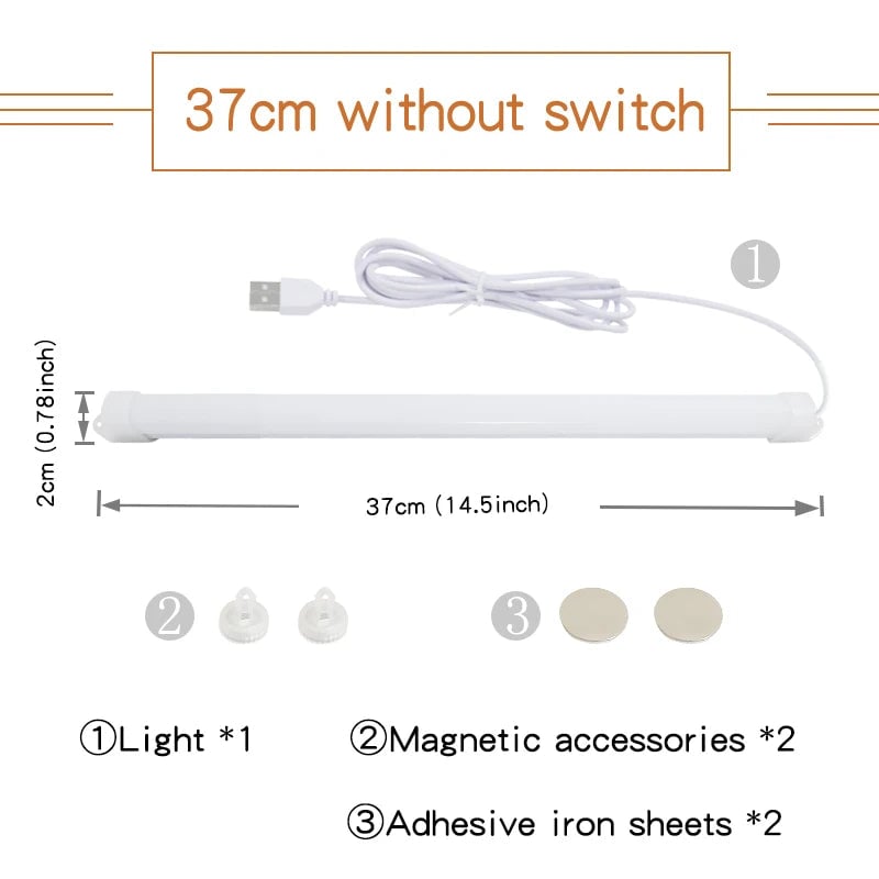 USB Magnetic LED Desk Lamp Eye Protection Study Reading Light