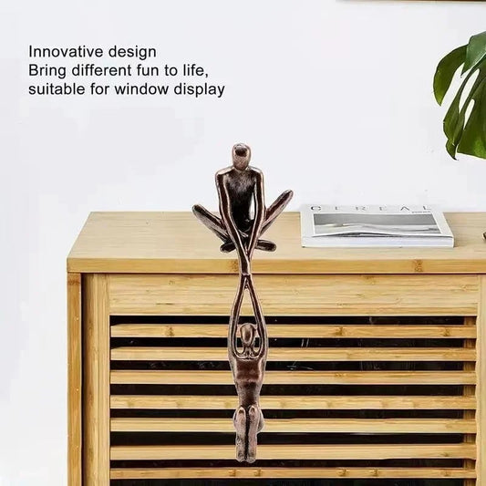 Abstract Resin Dance Couple Sculpture - Modern Home Art Decoration