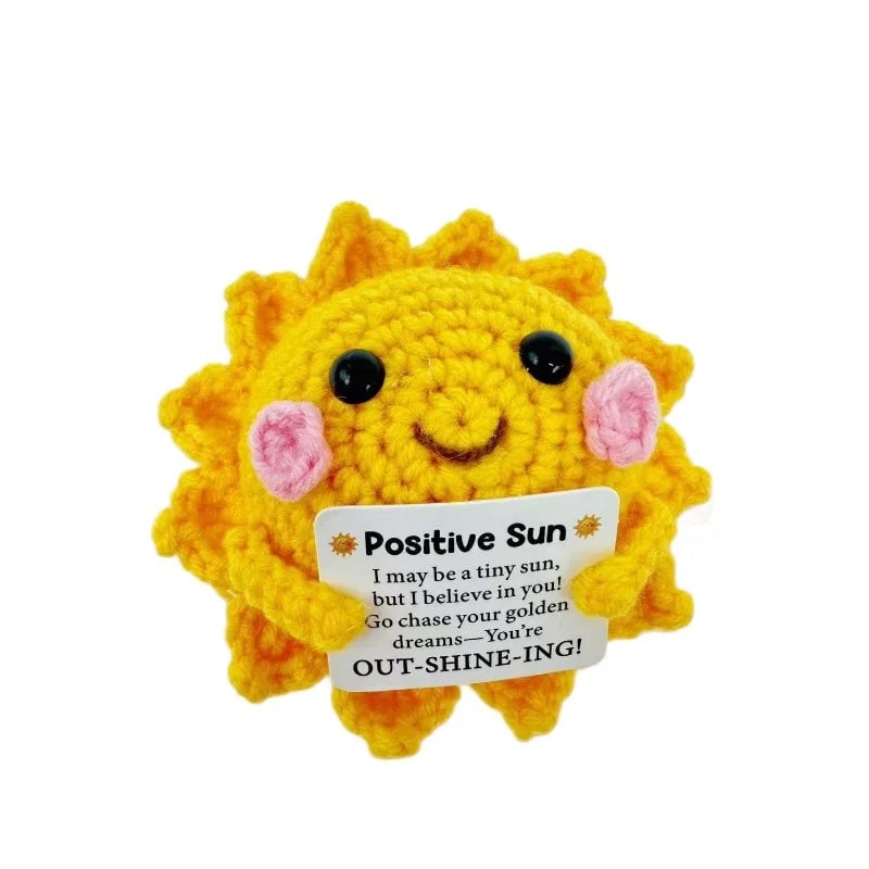 Handmade Crochet Coffee Emotional Support Doll Desktop Ornament Gift