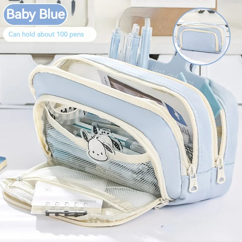 Multi-Layer Large Capacity Pencil Case - Student Stationery Storage