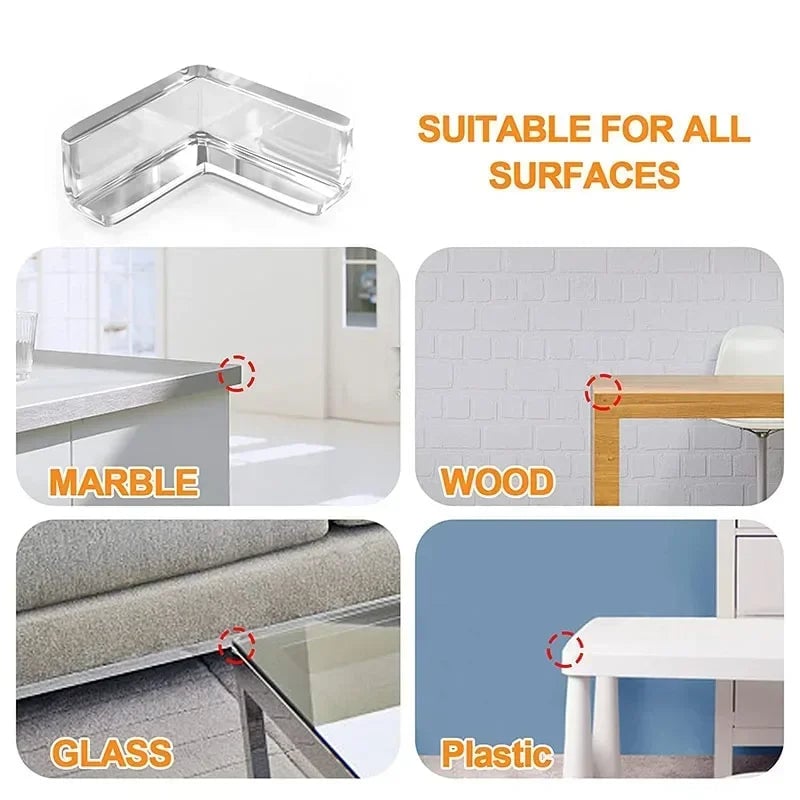 40pc Silicone Baby Corner Guards Anti-Collision Edge Protectors