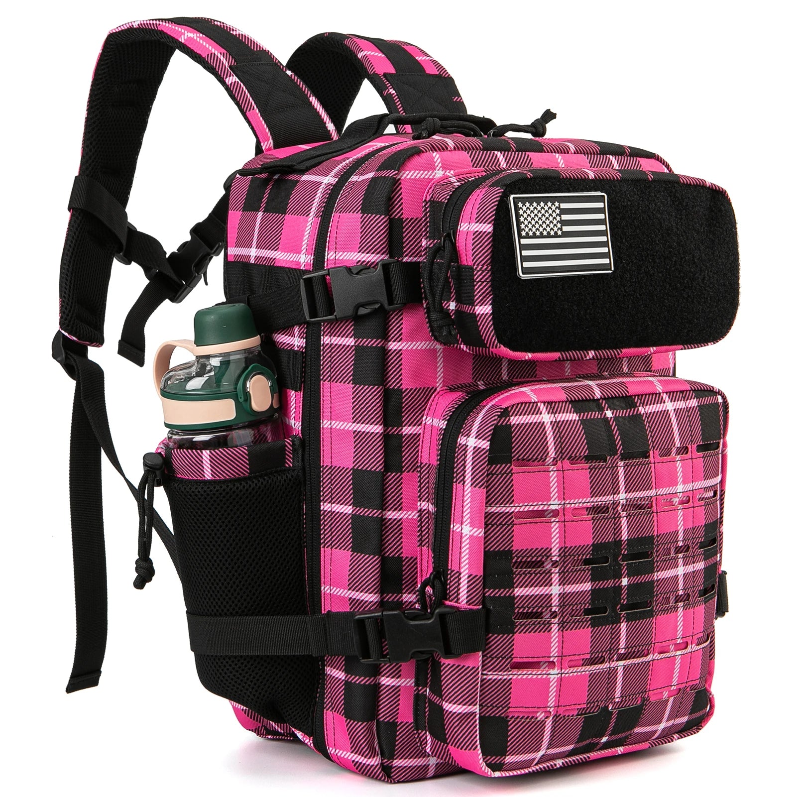25L MOLLE Tactical Backpack with Bottle Holder - EDC Hiking Gym