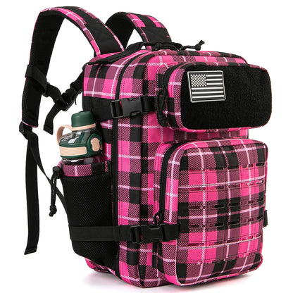 25L MOLLE Tactical Backpack with Bottle Holder - EDC Hiking Gym