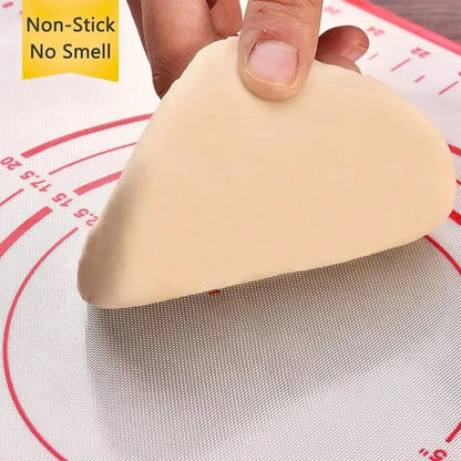 Silicone Non-Stick Baking Mat - Pizza Dough Kneading Pad Kitchen