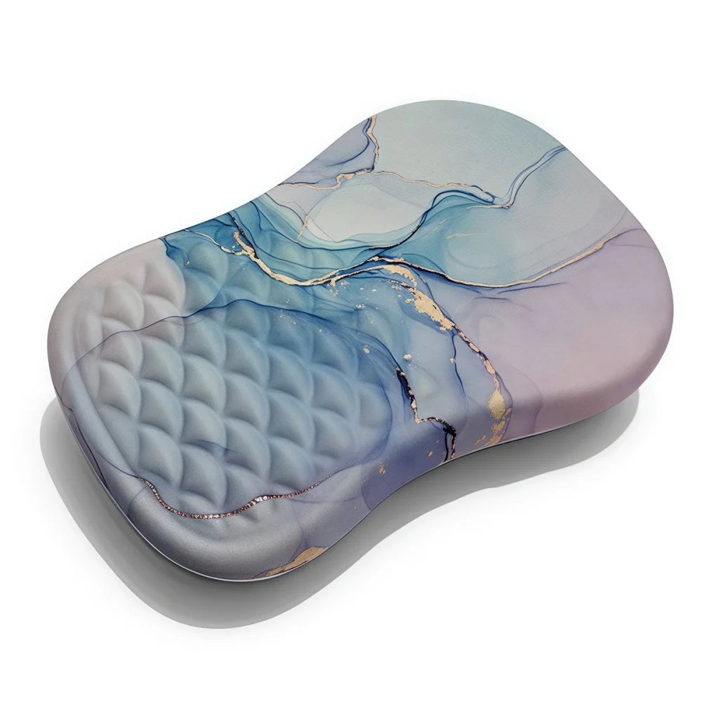 Ergonomic Memory Foam Wrist Rest Mouse Pad - Non-Slip Computer Support