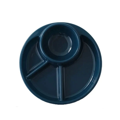 4-Grid Divided Dinner Plate Japanese-Style Plastic Compartment Tray