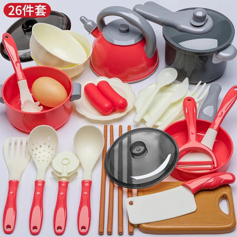 Interactive Musical Kitchen Toy Set with Cutting Tools for Kids Play