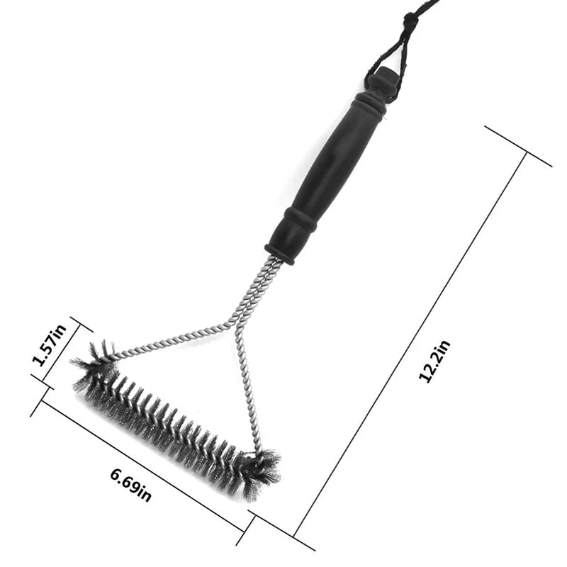 Stainless Steel BBQ Grill Brush - Non-Stick Bristle Cleaning Tool