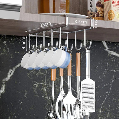Under Cabinet Storage Basket Rack - Kitchen Cutting Board Organizer