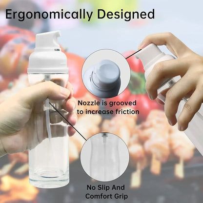 Oil Spray Bottle -250ML Kitchen Cooking Dispenser for Oil & Sauces