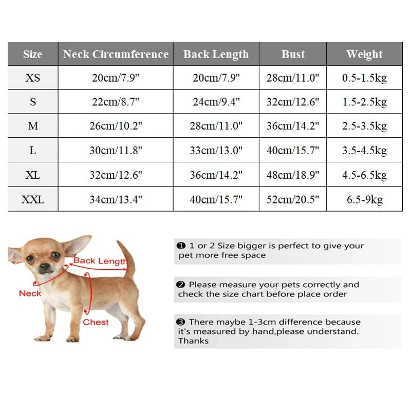 Windproof Padded Winter Dog Coat - Warm Jacket for Small Dogs