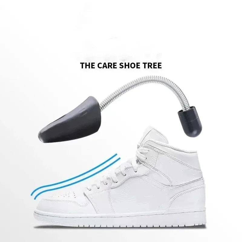 Adjustable 2-Way Shoe Stretcher Black Plastic Women Men Pair