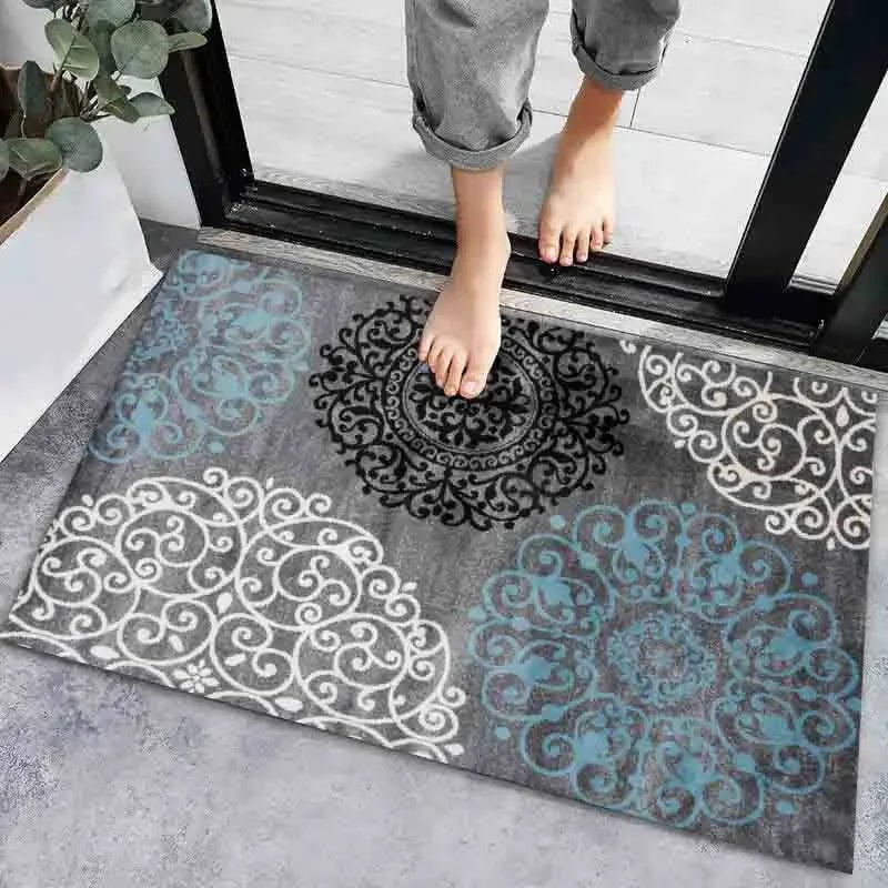 Super Absorbent Anti-Slip Door Mat - Modern Bathroom Floor Carpet