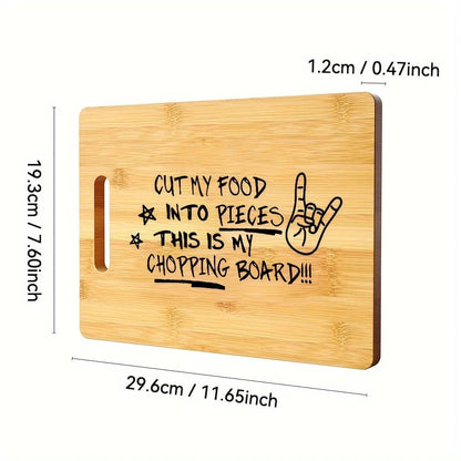 Laser Engraved Bamboo Cutting Board - Funny Kitchen Quote Design