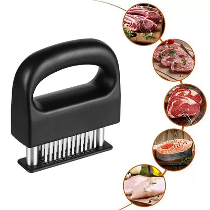 48-Pin Stainless Steel Meat Tenderizer - Professional BBQ Tool