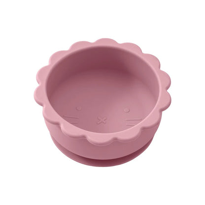 BPA Free Silicone Baby Bowl - Lion Shape with Suction Base