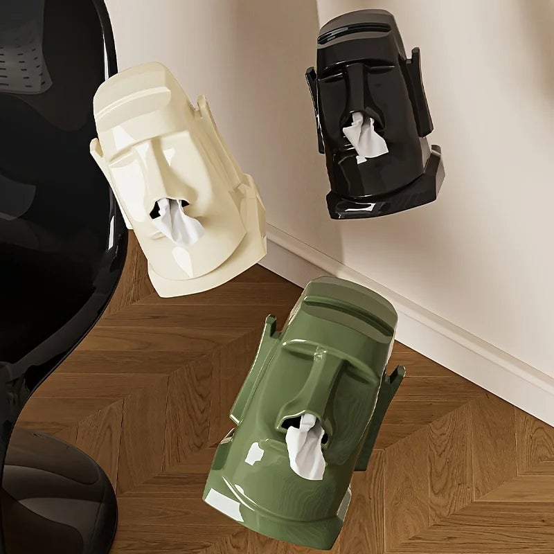Stone Figure Decorative Tissue Box - Modern Table Paper Dispenser