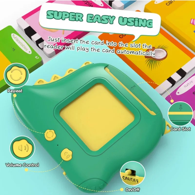 Trilingual Dinosaur Learning Machine - Talking Flash Cards EN/ES/FR