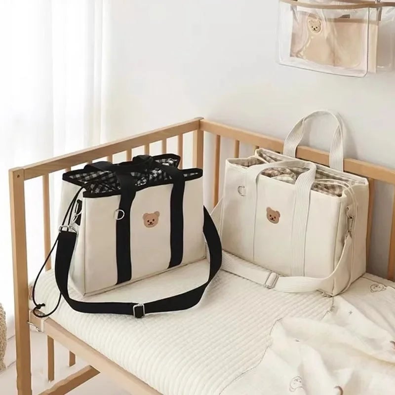 Multi-Pocket Diaper Bag - Stroller Compatible Maternity Tote