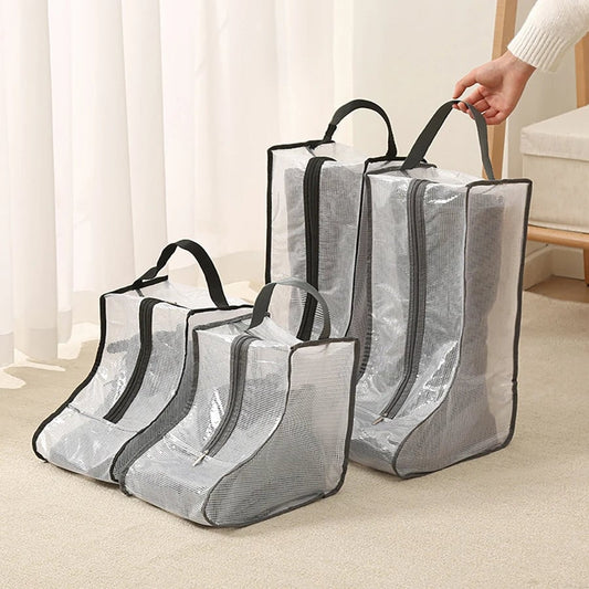 Portable Boot Storage Bag Dust Cover for Tall Short Boots Travel