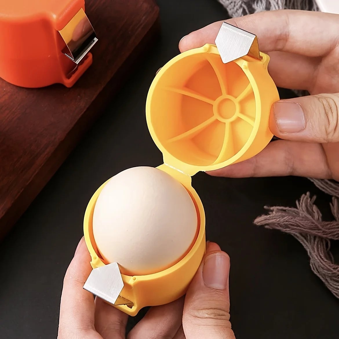 3pcs Stainless Steel Eggshell Separator Yolk Splitter Easy-Grip