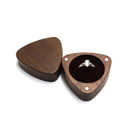 Wooden Ring Box - Premium Jewelry Organizer for Engagement Proposal