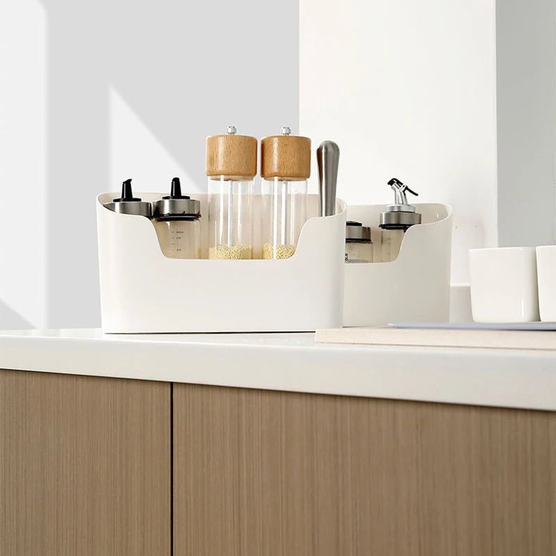Wall Mounted Storage Rack - Kitchen Bathroom Cabinet Door Organizer