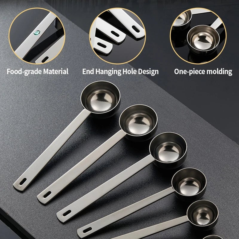 Premium Stainless Steel Coffee Scoop 15/20/25ml Measuring Spoon