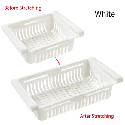 Magnetic Fridge Organizer Drawer Basket - Egg & Fruit Storage Box